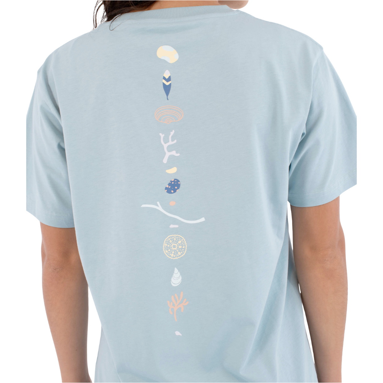2026 Hurley Dames Island Sea Elements T-shirt WTSEU00031 - Spring Breeze
